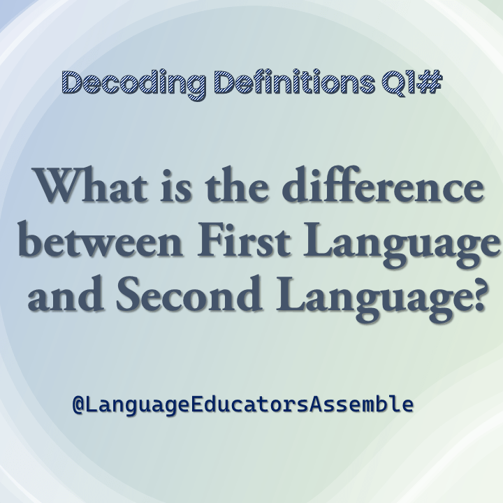 What is the Difference between L1 and L2 Difference between first language and second language