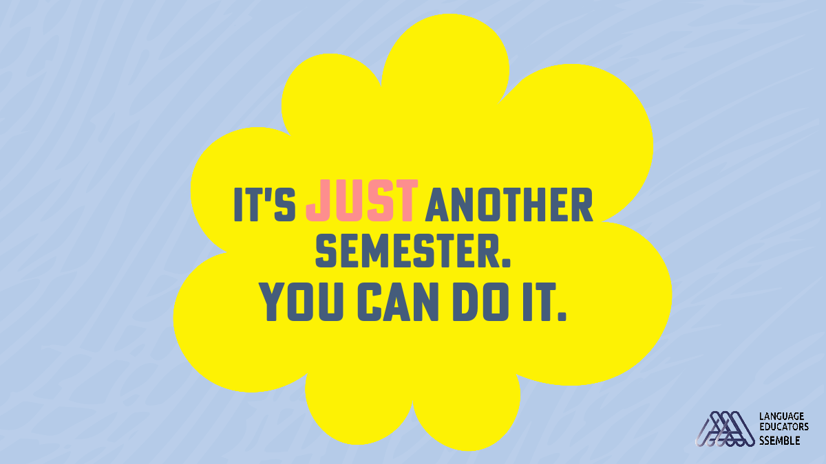 It's just another semester